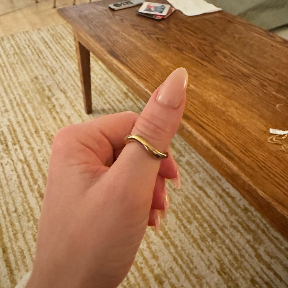 Gold Wave Ring